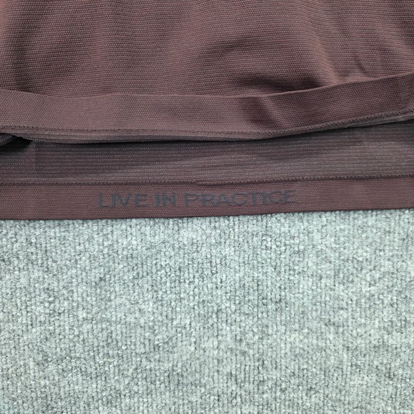 Lululemon Men's Short Sleeve Crew Neck Athletic T Shirt Burgundy - Picture 2 of 6
